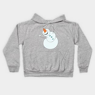 Happy Snow Day Snowman Kids Hoodie